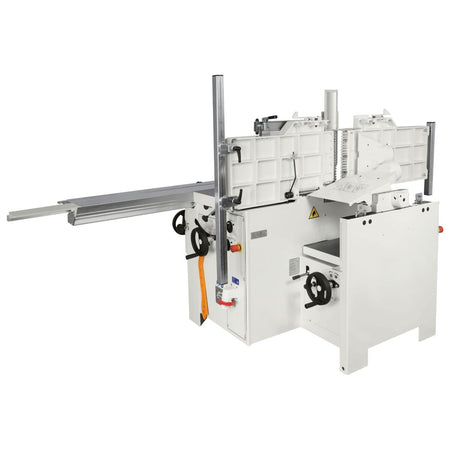 SCM Minimax CU 300C surface-planer tables raised for thicknessing