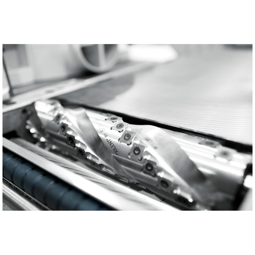SCM Xylent spiral helical cutterhead detail