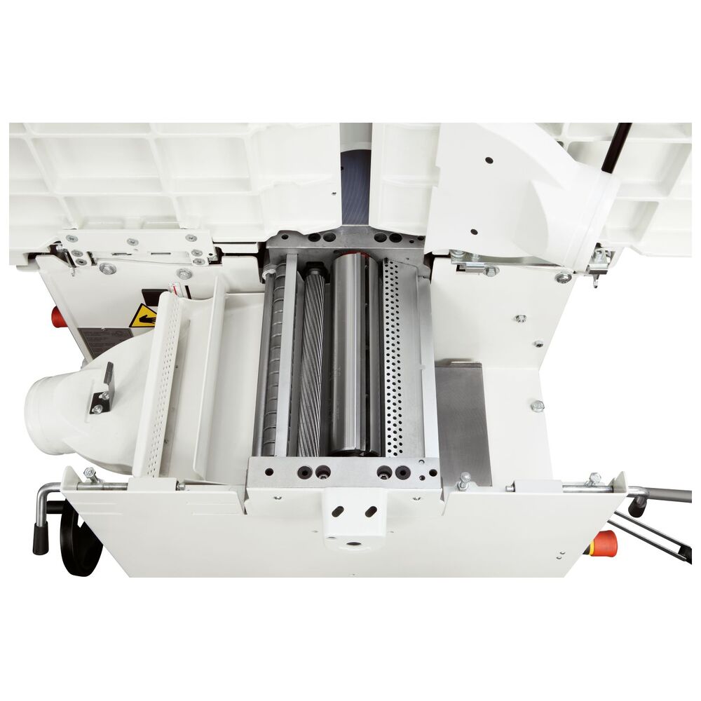 Xylent spiral-knife cutterblock inside the SCM Minimax CU 300C planer