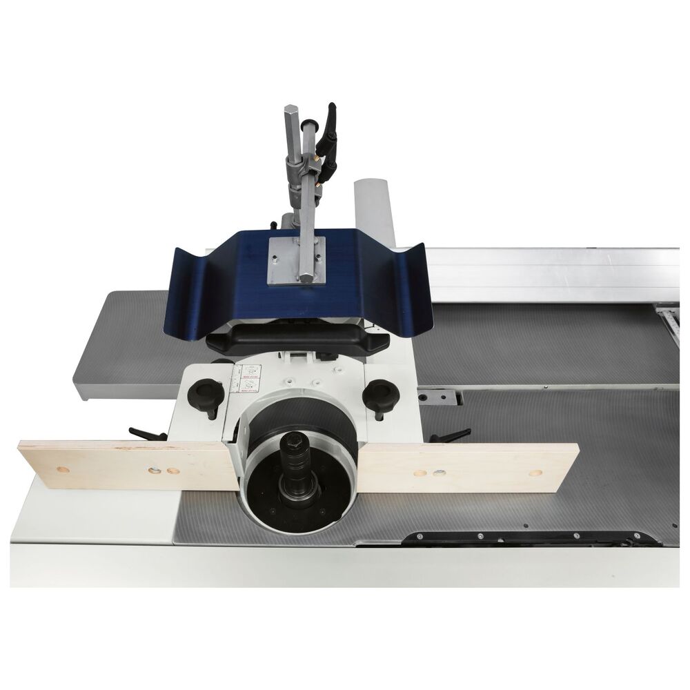 SCM CU 300C spindle-moulder fence with vertical and horizontal pressers