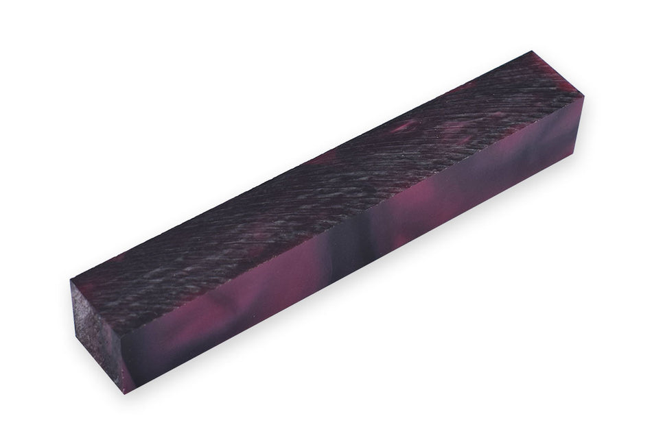 Acrylic pen blank - Carmine with black line