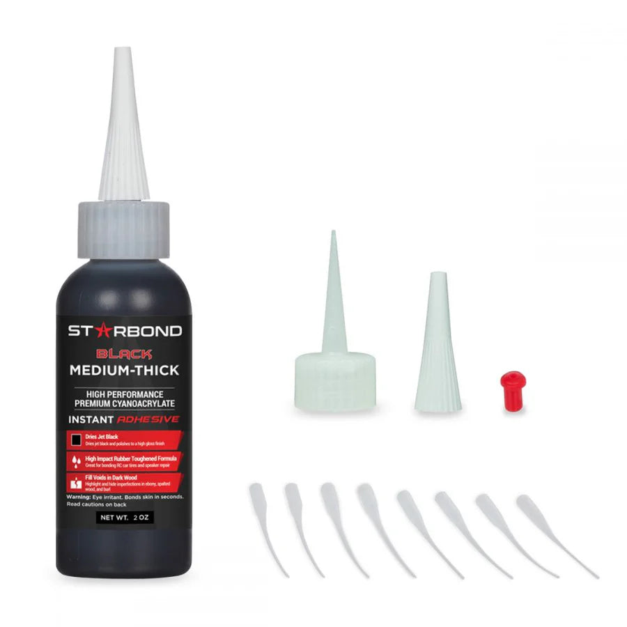 Starbond 2oz Black Medium CA Superglue