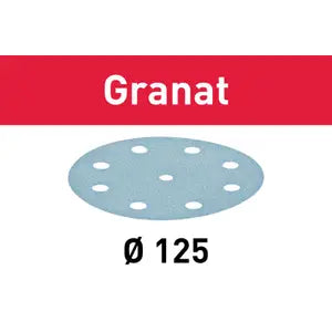 Granat Abrasive Disc 125mm 9 Hole