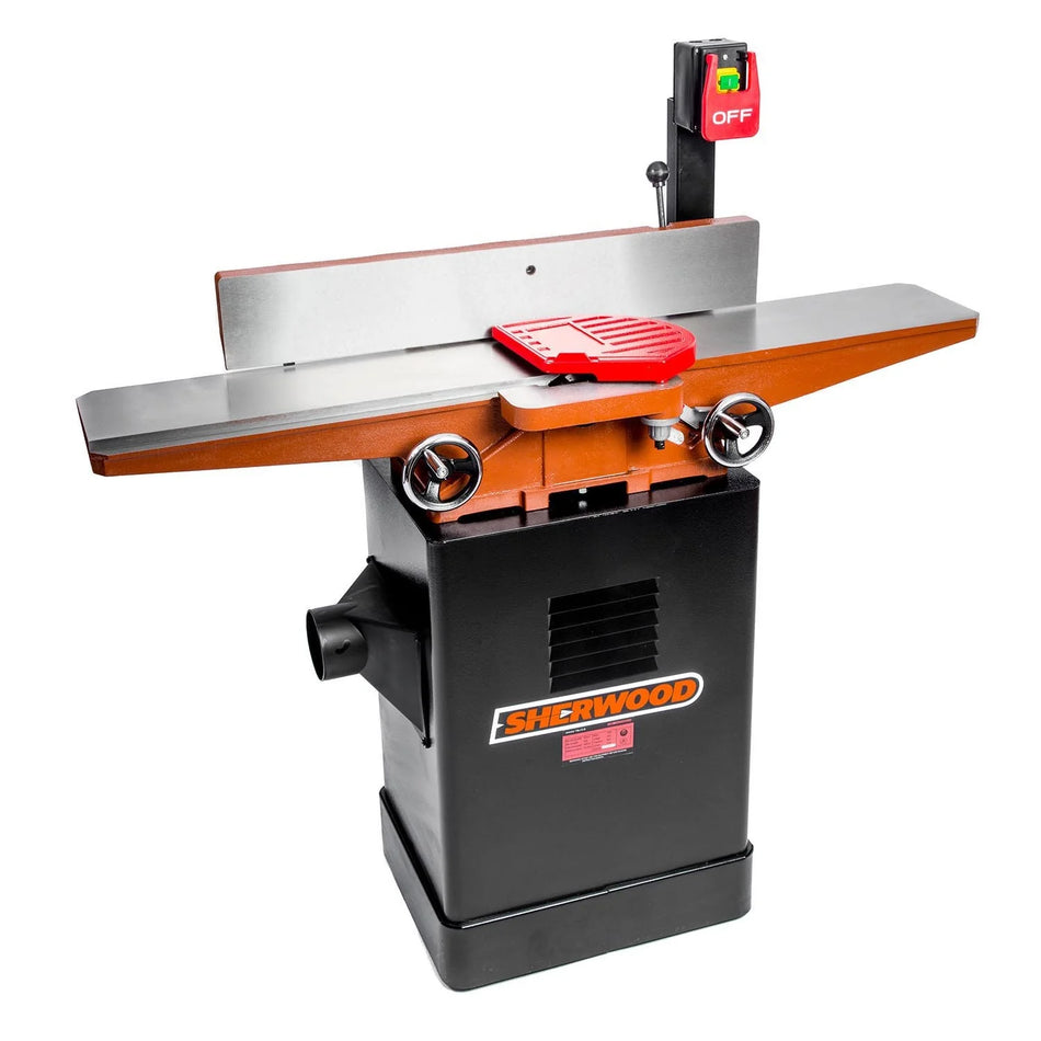Sherwood 6in Cabinet Jointer Planer Straight Cutterhead 750W 1HP