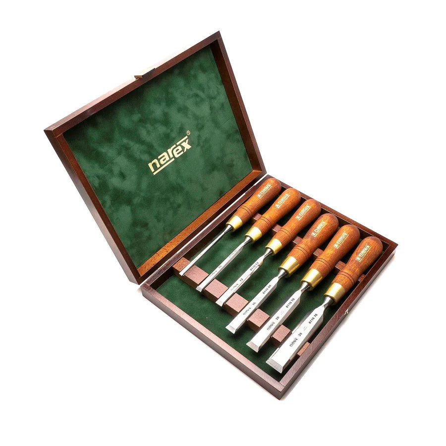 Narex 6pc Premium Bevel Edge Cabinet Chisel Set