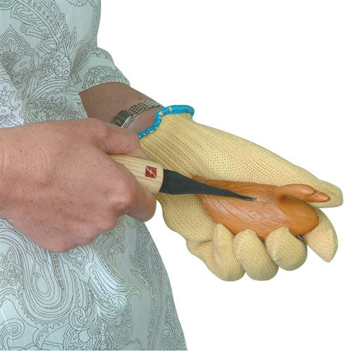 Small (6) Ambidextrous Carving Glove - Red Stitching