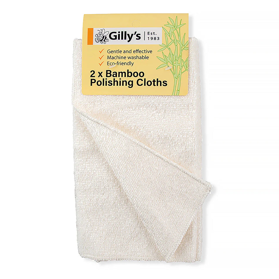 Gillys Bamboo Polishing Cloths - 2 Pack - (BPC2PACK)