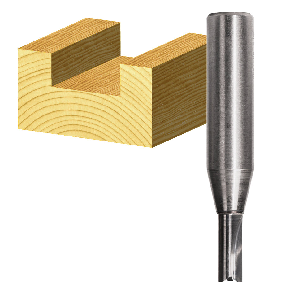 Straight Bit - 2 Flute - Solid Carbide