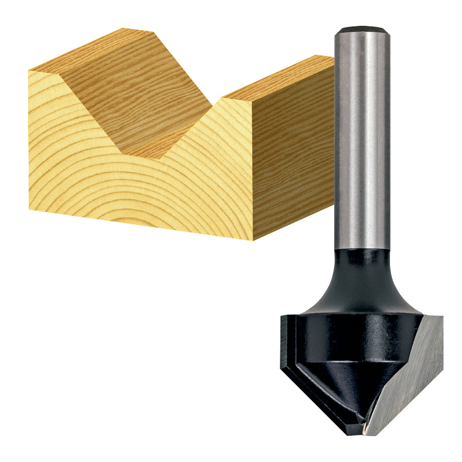 Vee Groove Bit 90 deg w/flat Tct