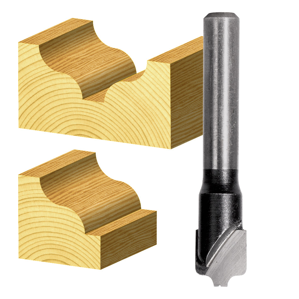Ogee Bit - 2 Flute - Carbide Tipped