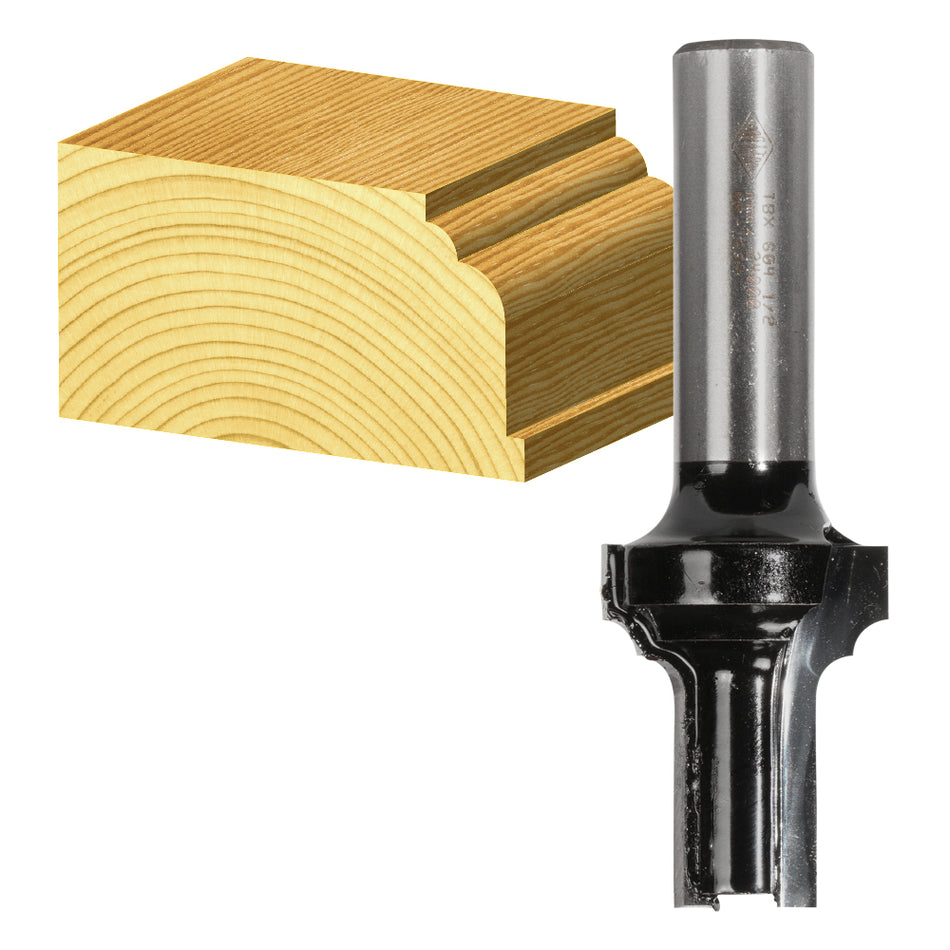 2 Flute - Extended Double Beading Bit - Carbide Tipped