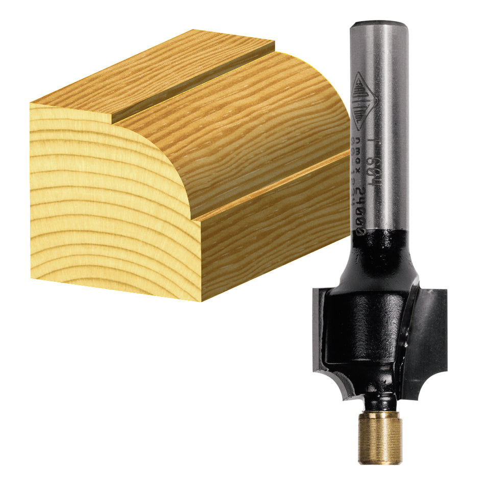 Beading Bit Tct 2 Flt 1/4in Shk with pilot