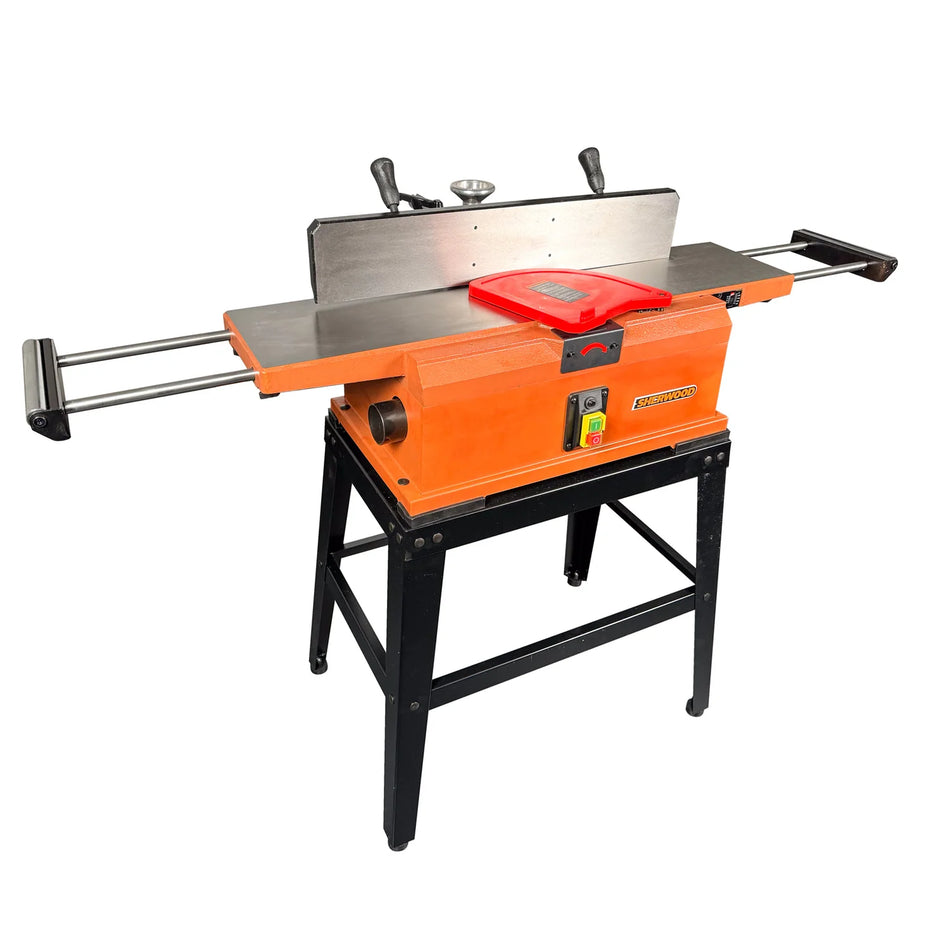 Sherwood 8in Benchtop Jointer with Helical Spiral Head 1500W 2HP includes Open Stand