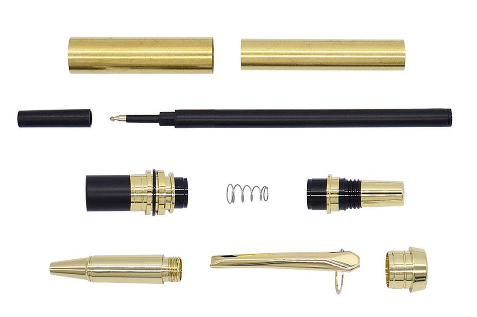 Gold plating.Upgraded Jr. Gentleman I pen kits