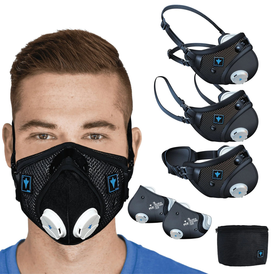RZMask M2 Mesh Dust Mask - Black - Large
