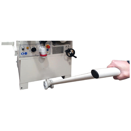 SCM 777313 mobility wheel kit shown with a compatible Minimax machine