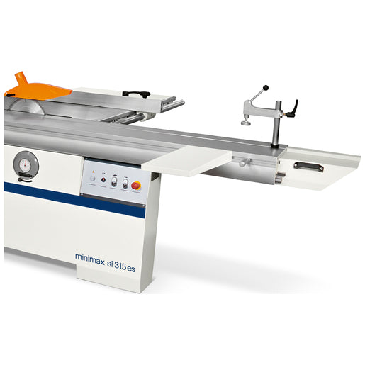 SCM 777296 additional table mounted on a Minimax SI 315ES sliding-table machine