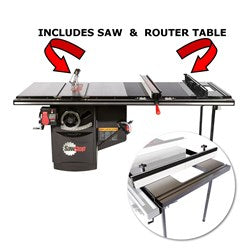 SawStop Industrial Cabinet Saw & Router Table w/ 52 T Glide Fence - (SST-ICS52-RT)